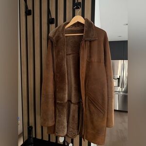Mine Warm Brown Shearling Jacket